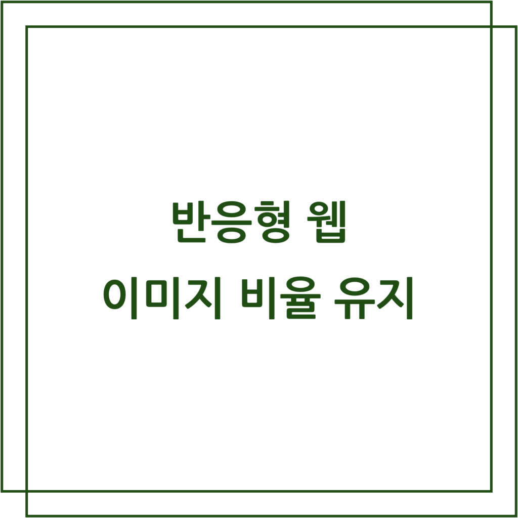 반응형이미지비율