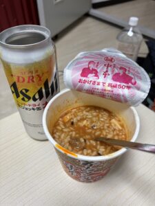 오사카 세븐일레븐 컵라밥