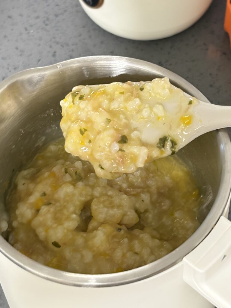 마이쿠커 이유식 소고기단호박양파청경채 결과