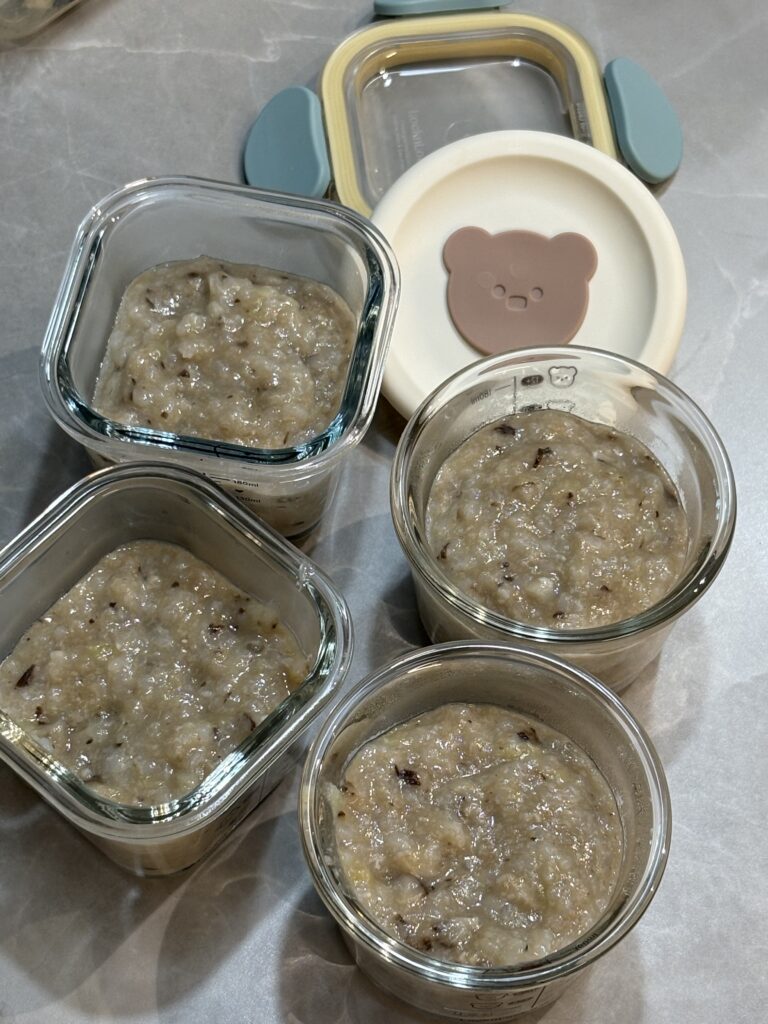 소고기표고버섯양배추 이유식 4회분