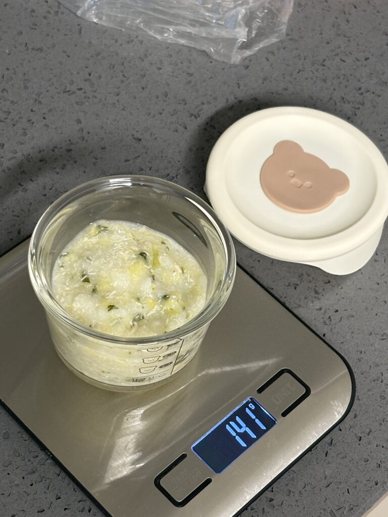 마이쿠커 닭고기 알배추 청경채 이유식